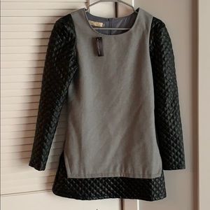 Women’s grey and black dress